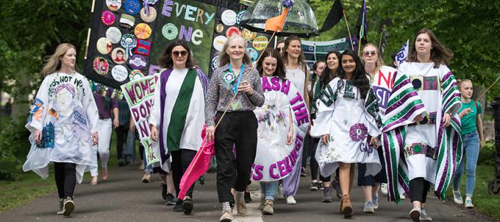 Women's procession Edinburgh