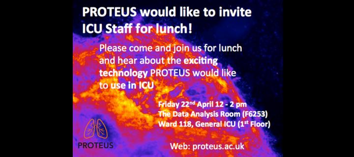 Proteus group invite to lunch event in ICU