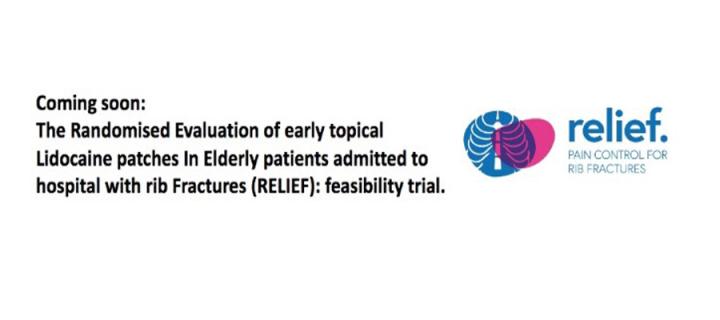 relief logo and The Randomised Evaluation of early topical Lidocaine patches in Elderly patients