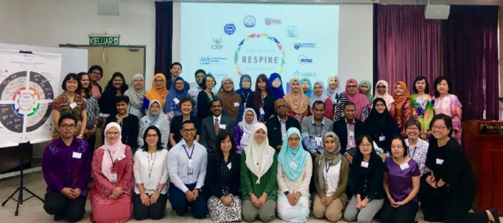 Participants at the RESPIRE Malaysia Workshop October 2018
