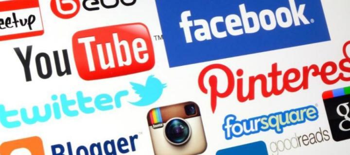 Collection of social media logos