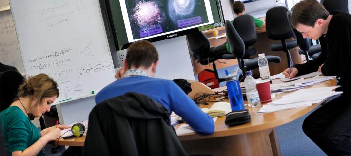 Students at work in the School of Physics and Astronomy