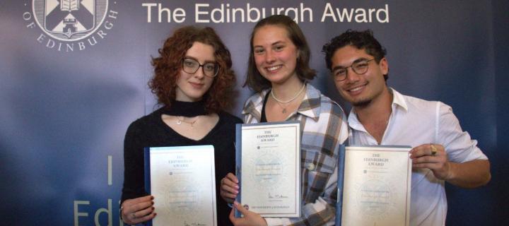 Students at the Edinburgh Award