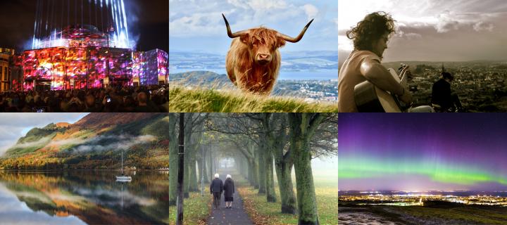 A grid of six photos of previous Edinburgh Global Photo Competition Winners