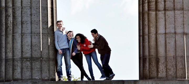 Students on Calton HIll