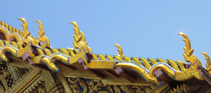 Roofline of a Thai Temple