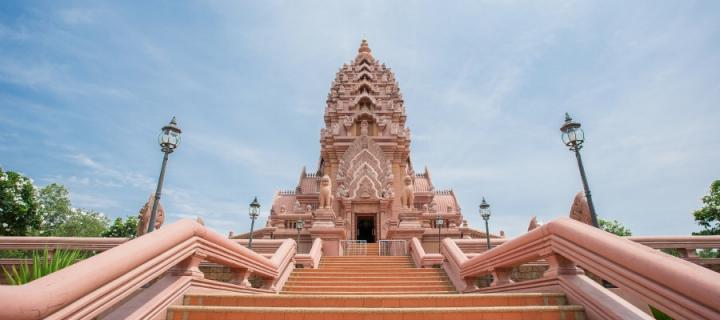 Steps to a temple in Thailand