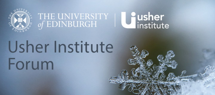 Advert for Usher forum 2022 with image of snowflake