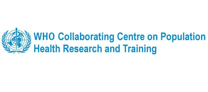 WHO Collaborating Centre on Population Health Research and Training logo