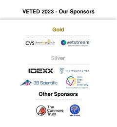 Logos from VetEd2023 sponsors