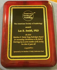 American Society of Andrology Award to Lee Smith