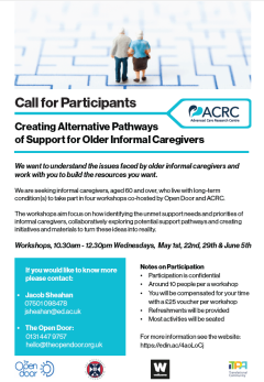 Flyer for participants informal caregivers
