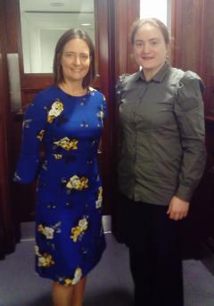 Carol Monaghan MP and Mairead Bermingham