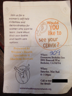 flyer for a women's self-help workshop