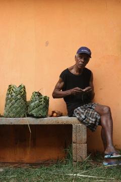 Chagossian basket weaving 