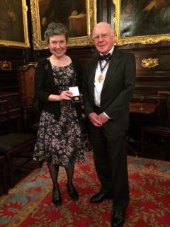 Gillian Mead receives the William Farr medal