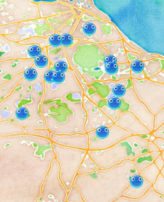Supercytes activity map - Edinburgh & The Lothians