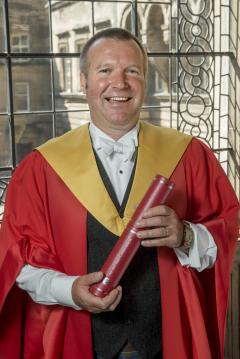 Jonny Kinross receives honorary degree