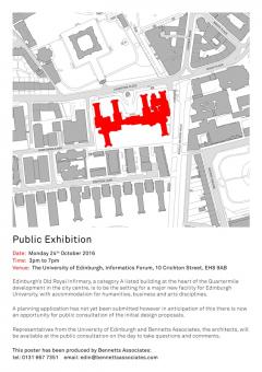 Former Surgical Hospital public consultation poster