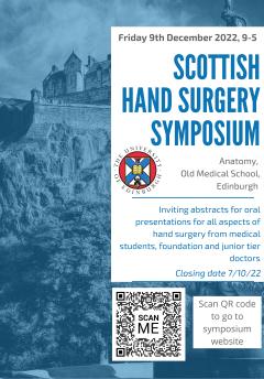 Flyer for the Scottish Hand Surgery Symposium
