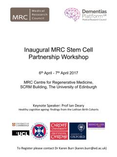 Stem Cell workshop flyer