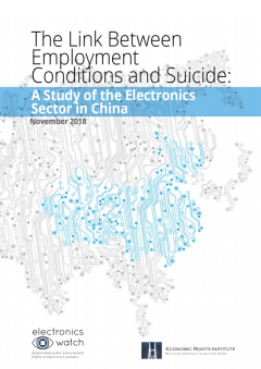 The link between employment conditions and suicide: a study of the electronics sector in China November 2018.