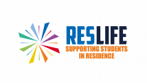 Residence Life Logo coloured beams depicting the wellness wheel