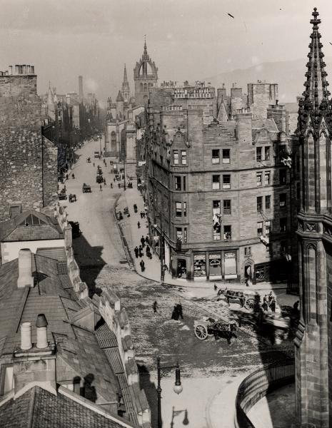 Patrick Geddes Collection Lawnmarket and High Street, Edinburgh, from the Outlook Tower.