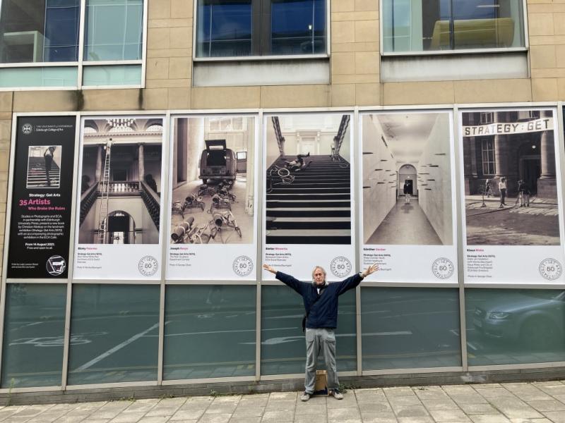 Alexander Hamilton by SGA display on Lady Lawson St for Edinburgh International Book Festival (August 2021).