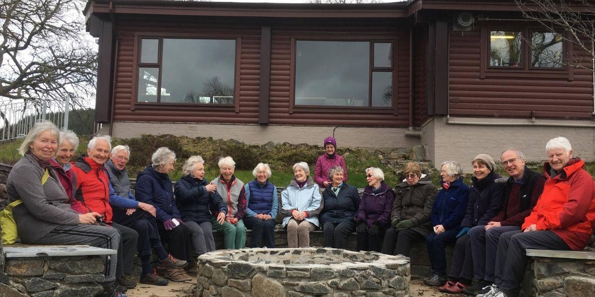 Active for life group sitting around friendship circle 