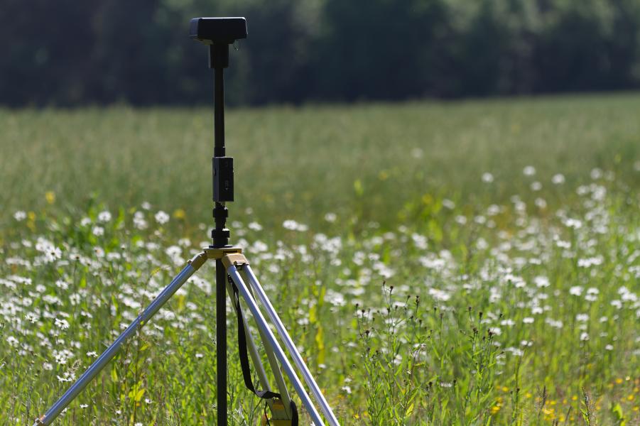 Image of the D-RTK2 ground station used for correcting Mavic 3M positions