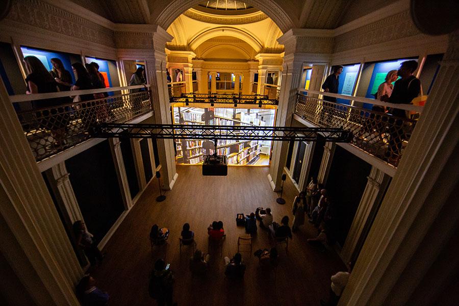 Photo of the Georgian Gallery space at Talbot Rice Gallery during the exhibition the nature of difference