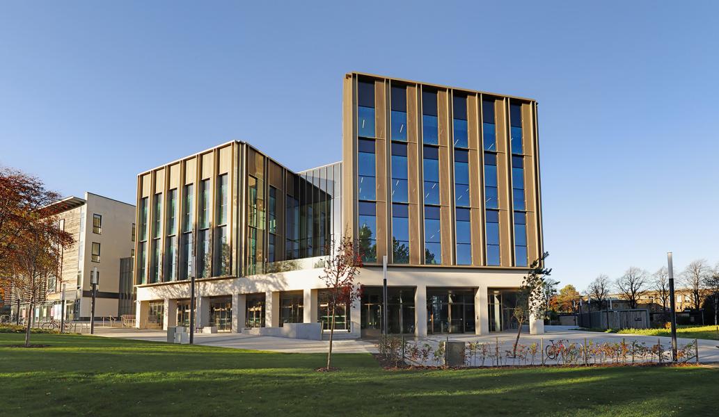The front of the Nucleus building at King's Buildings.