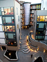 Photo of the postgraduate accommodation at Holyrood, Edinburgh