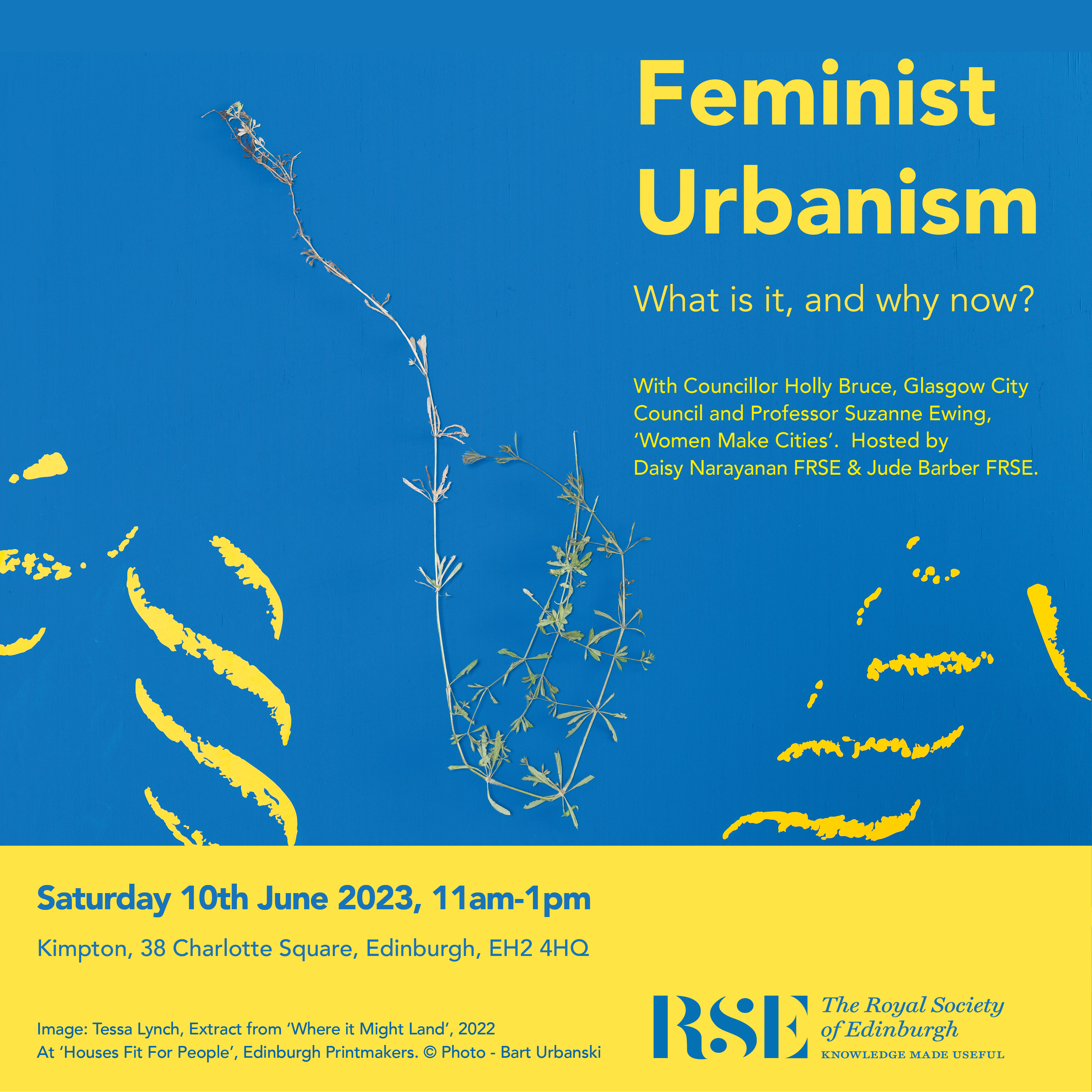 graphic image advertising event on 10 June 2023, Feminist Urbaisms