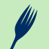 Sustainable food fork icon